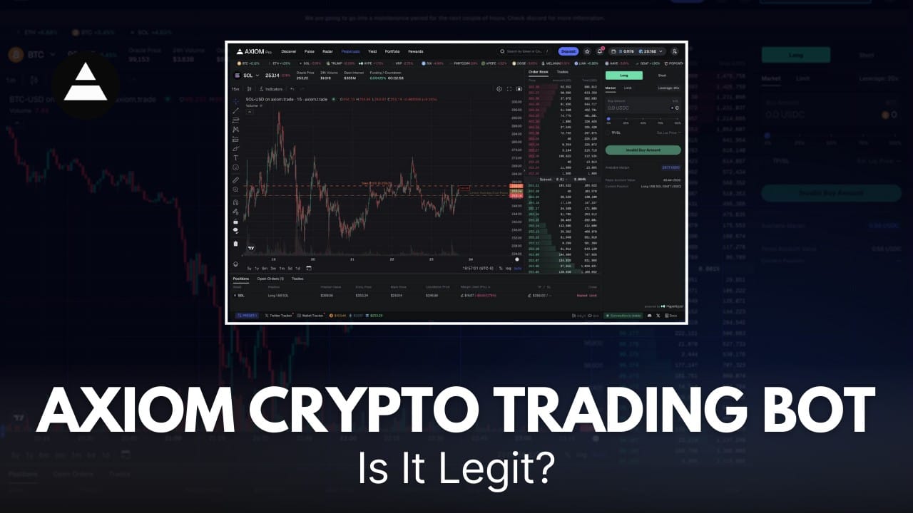 A thumbnail for "Axiom Crypto Trading Bot" with a screenshot of Axiom Trading Bot